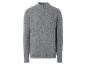 Pull gris avec fermeture éclair.
