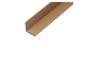 Profil en plastique marron en forme de L pour bordures ou protection