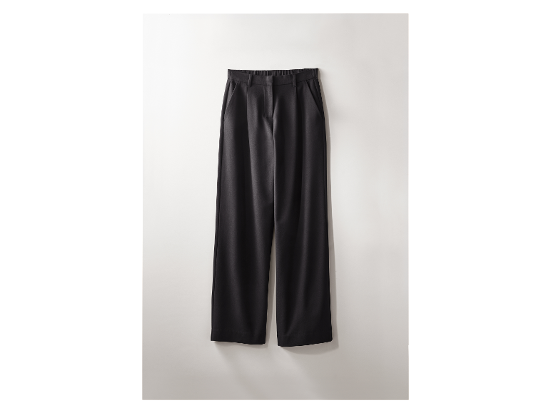 Pantalon en flanelle premium ESMARA® pour femme en noir.