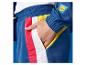 Vêtements de sport Lidl : veste et pantalon de survêtement bleu marine avec détails colorés.