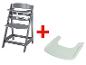 Chaise haute et plateau enfant.