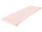 Matelas pliable rose à motif cœurs blancs