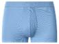 Caleçon boxer en coton côtelé bleu clair avec ceinture élastique.