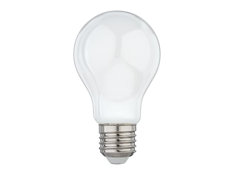 Ampoule transparente avec base métallique
