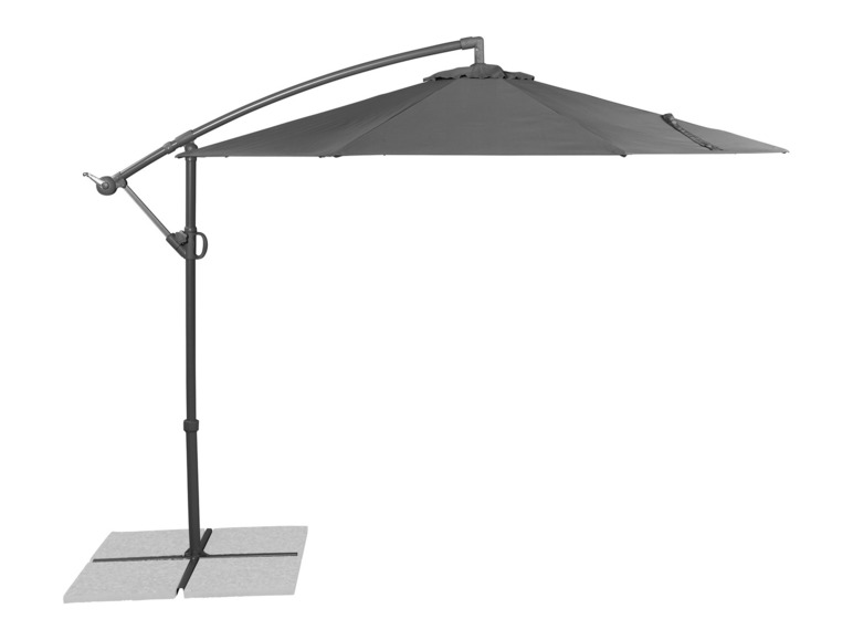 Aller en mode plein écran : LIVARNO home Parasol déporté, Ø 300 cm, anthracite - Image 1