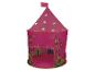 Tente de jeu rose pour enfants avec imprimé floral et étoiles lumineuses