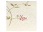 Papier peint beige avec un motif délicat de fleurs roses et de feuilles vertes