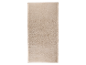 Serviette de bain beige, texture douce.