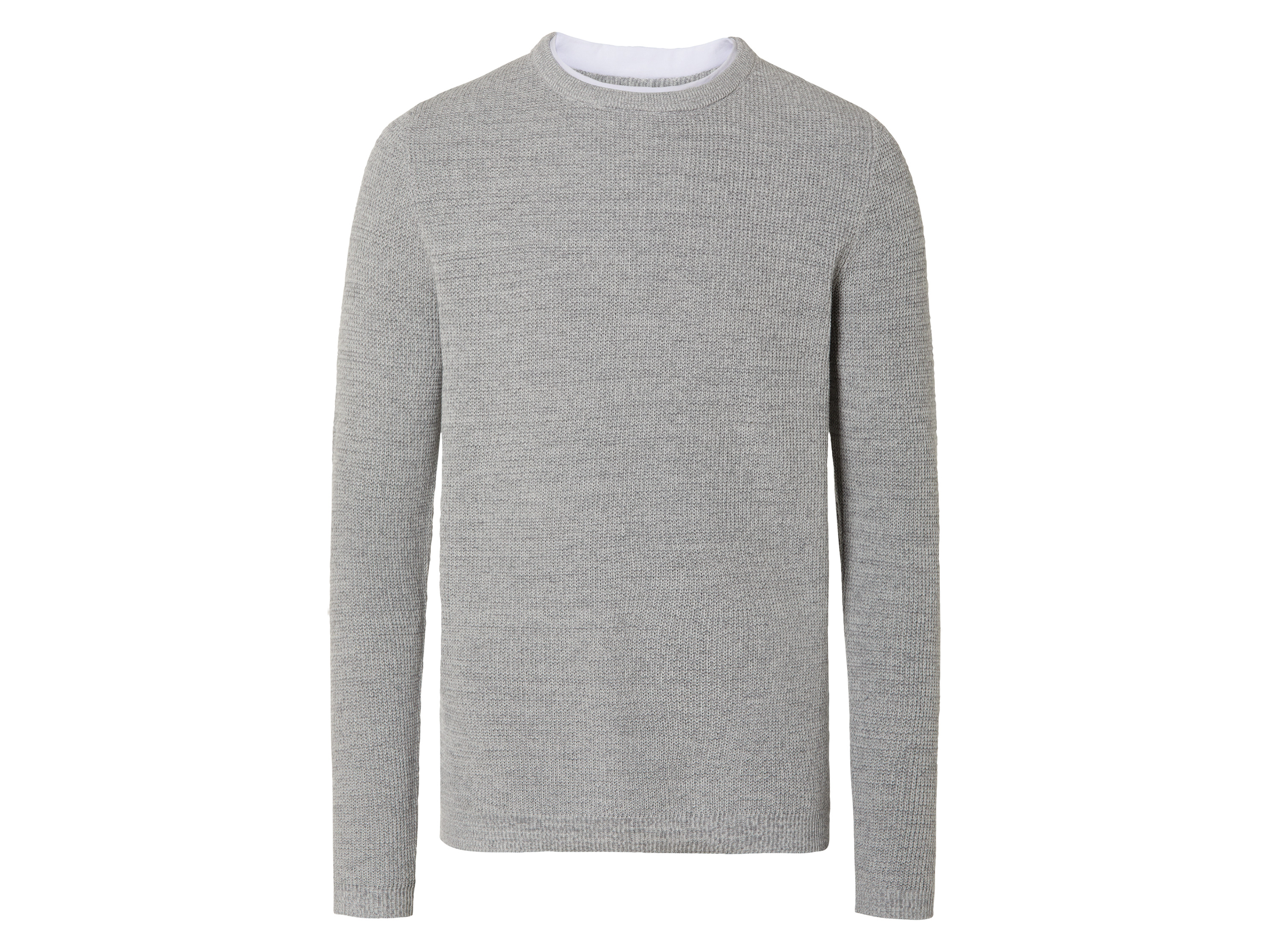 LIVERGY® Pull en maille fine homme (XL, gris)
