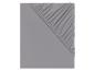Drap-housse et drap plat gris : ensemble de literie simple et élégant.