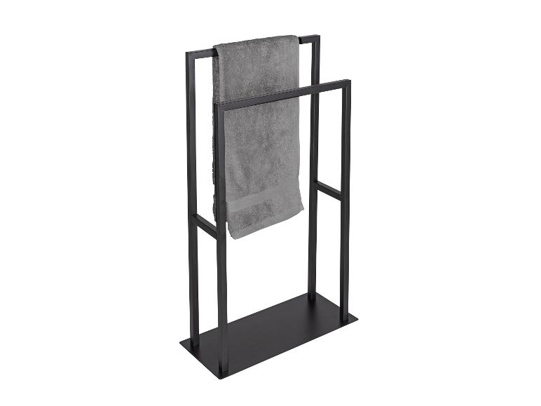 Porte-serviettes en métal noir.