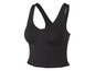 Un soutien-gorge de sport noir avec un dos nageur.