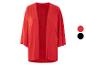 Veste rouge kimono, coupe ample, disponible en rouge et noir.
