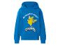Sweat à capuche bleu avec imprimé personnage de dessin animé jaune et texte 'GOTTA CATCH 'EM ALL! PIKACHU'