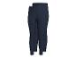 Deux paires de leggings bleu marine pour enfants.