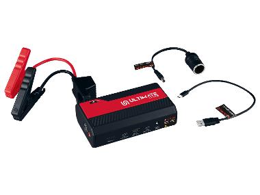 ULTIMATE SPEED® Aide au démarrage mobile pour voitures avec batterie externe Powerbank, 12000 mAh
