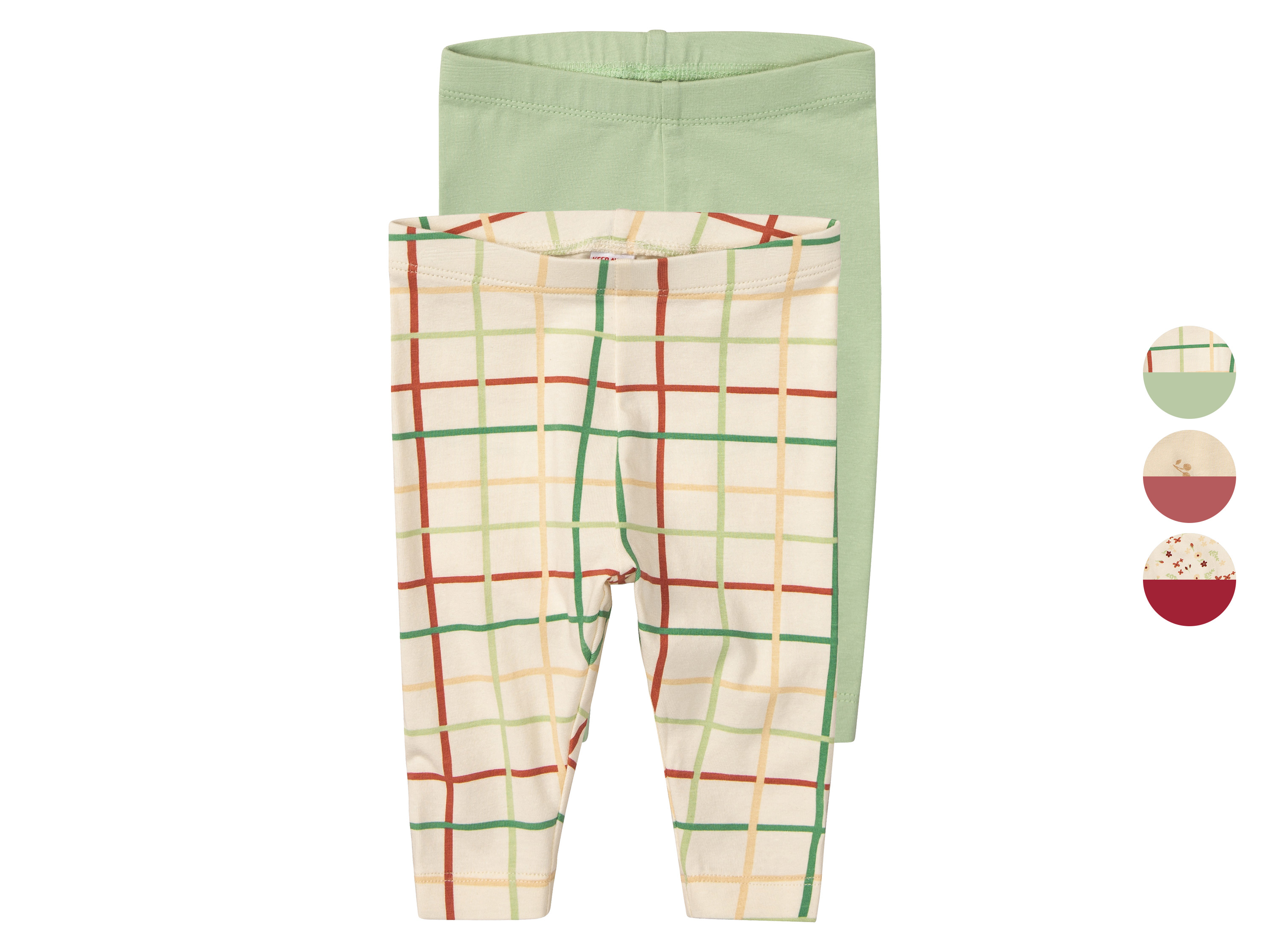lupilu® Lot de 2 leggings bébé