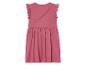 Robe rose à volants pour fille.