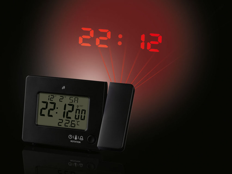 Aller en mode plein écran : AURIOL® Réveil à projection radio, avec écran LCD - Image 12