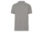 Chemise polo homme grise avec col blanc.