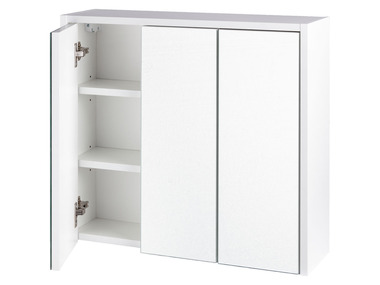 LIVARNO home Armoire de salle de bains miroir Oslo, 65 x 60 x 17 cm, blanche