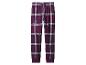 Pantalon de pyjama à carreaux violet et rose