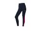 Leggings de sport Crivit bleu marine avec des détails rose fuchsia.