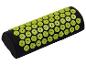 Coussin d'acupression noir avec picots vert citron