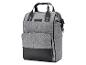 Un sac à dos gris de la marque 