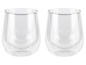 Deux verres en verre pour le thé ou le café.