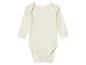 Bodysuit bébé manches longues, couleur crème.