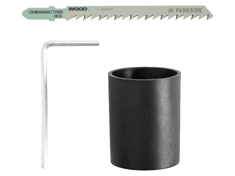Lame de scie sauteuse PARKISDE pour bois, clé Allen et manchon noir