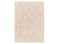 Couverture en polaire beige à motif étoiles blanches.