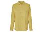 Chemise en lin jaune moutarde.