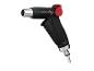 Un pistolet d'arrosage de jardin noir avec des détails rouges de Parkside.
