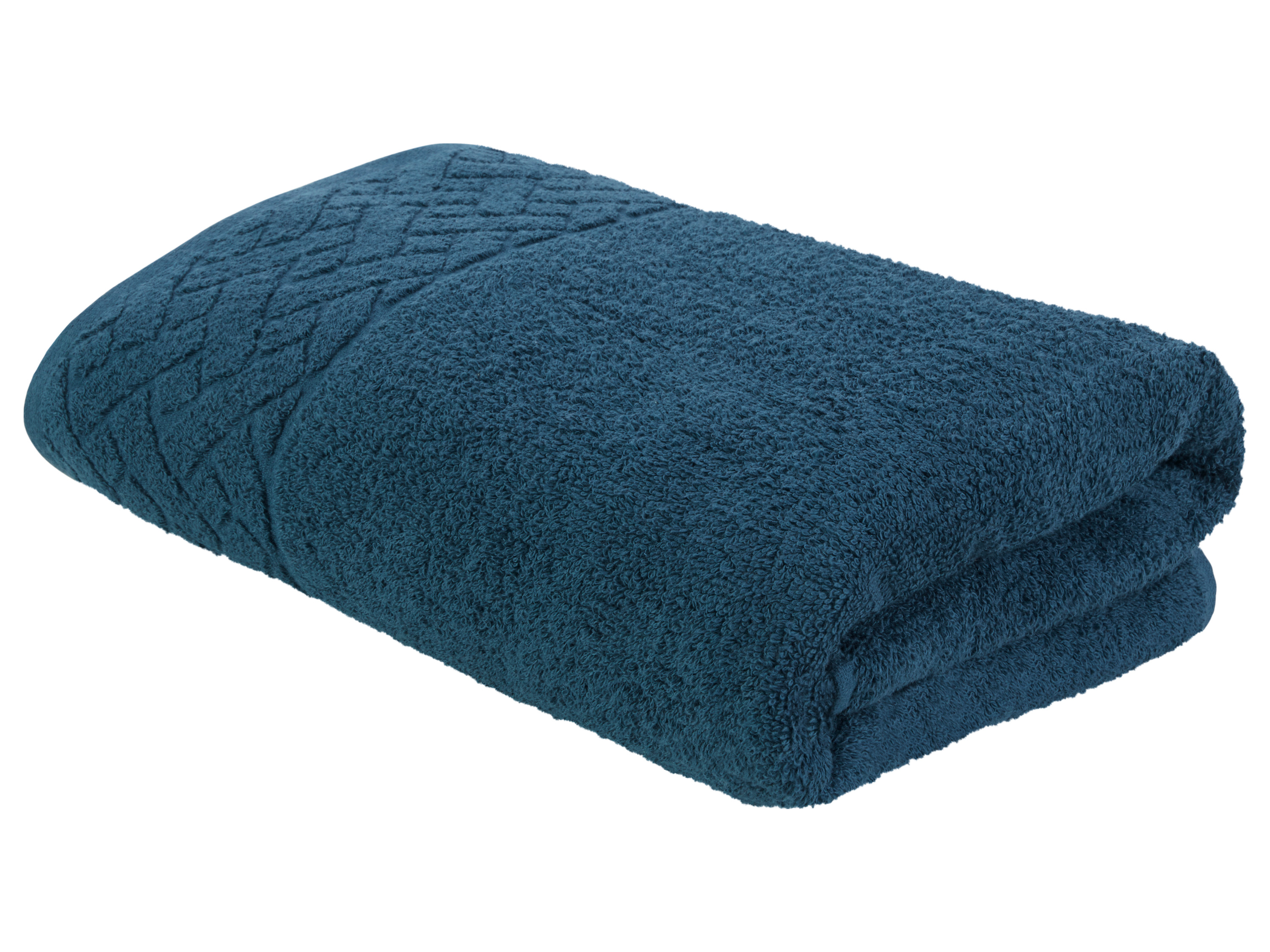 LIVARNO home Serviette de douche éponge, 70 x 140 cm (bleu pétrole)