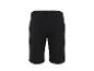 Short cargo noir pour homme avec poches arrière et latérales.
