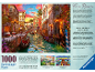 Dépliant promotionnel pour un puzzle de 1000 pièces représentant un canal romantique de Venise.