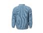 Pull en maille bleu clair pour femme, vue de dos.
