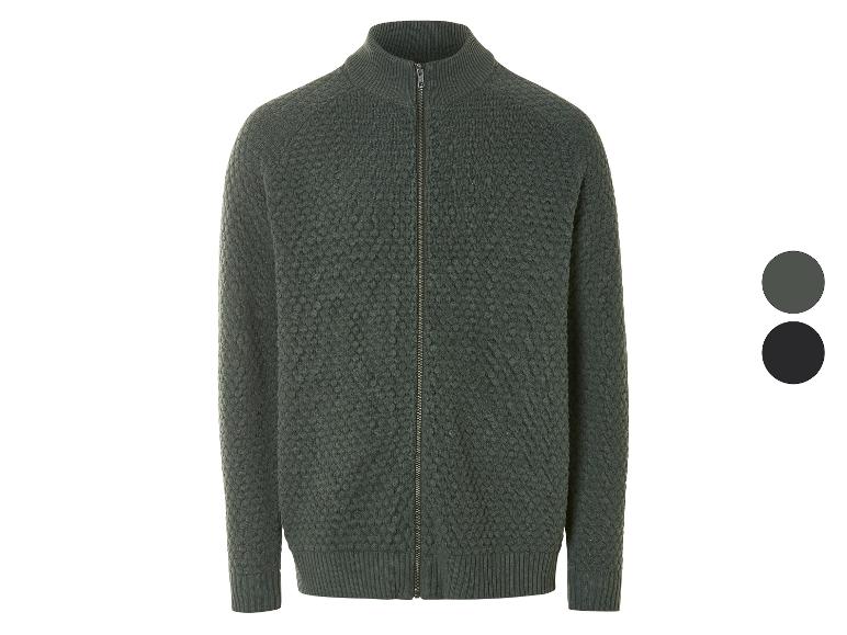 Pull zippé vert pour homme.