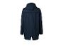 Imperméable bleu marine à capuche, vue de dos