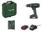 Kit de perceuse sans fil avec batterie, chargeur, forets et mallette de transport