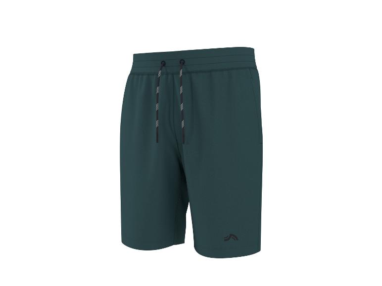 Shorts d'entraînement vert foncé pour homme avec cordon de serrage