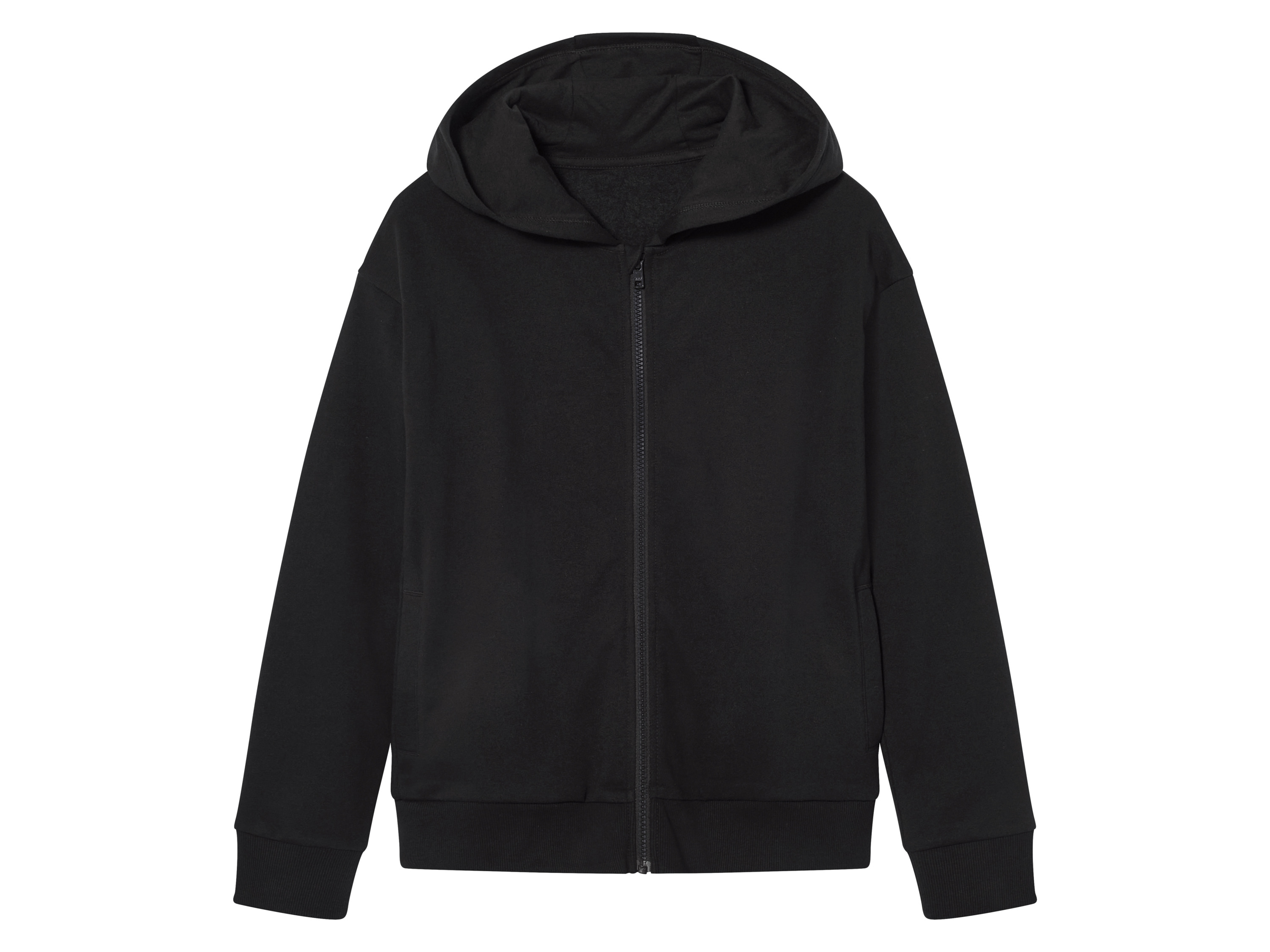 pepperts!® Sweat zippé molletonné fille (134/140, noir)