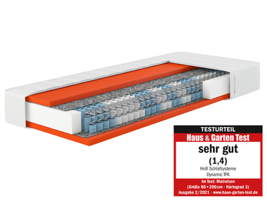 Hn8 Schlafsysteme - Matelas à ressorts ensachés, 7 zones  