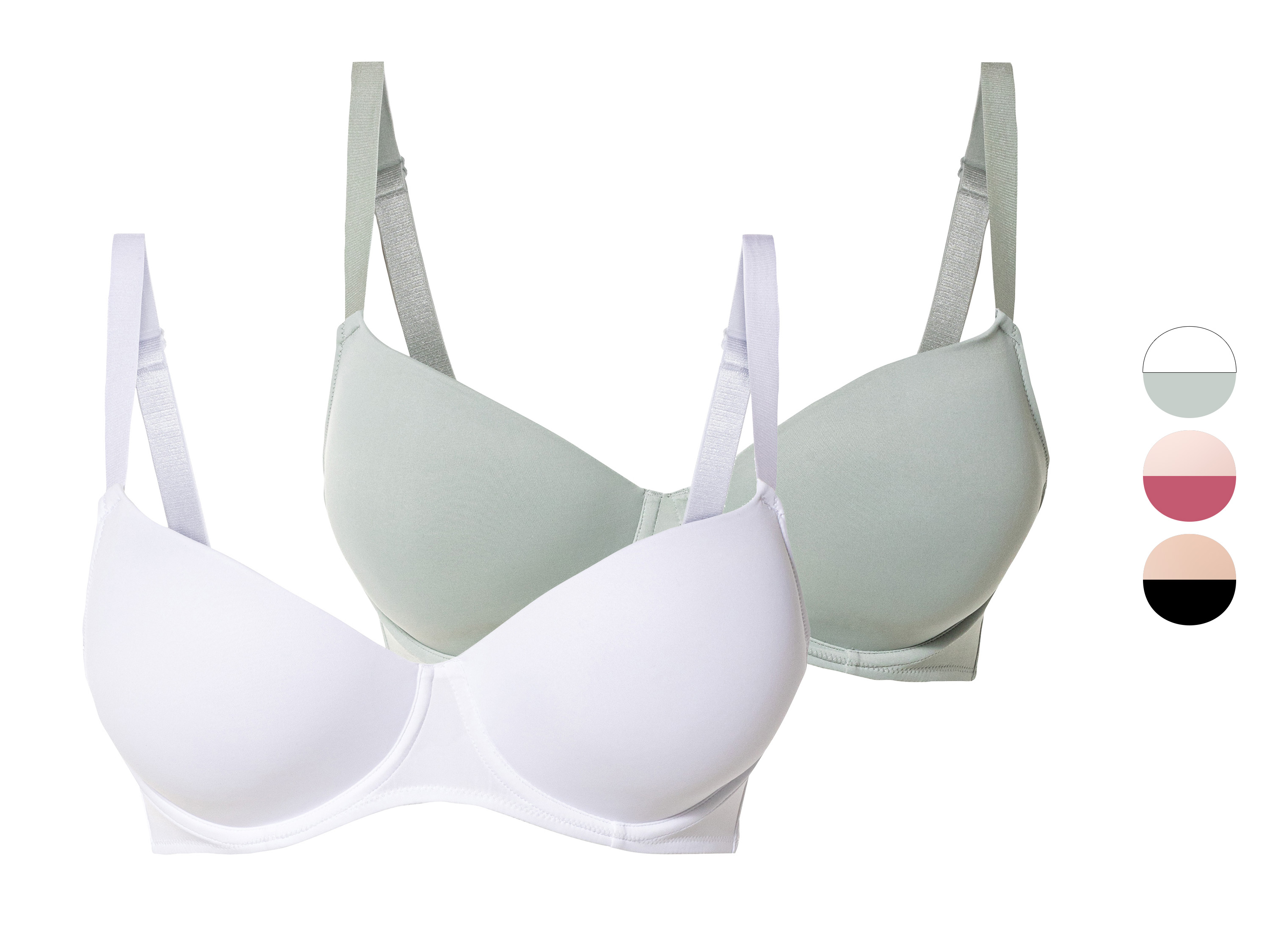 esmara® Lot de 2 soutiens-gorge à armature femme
