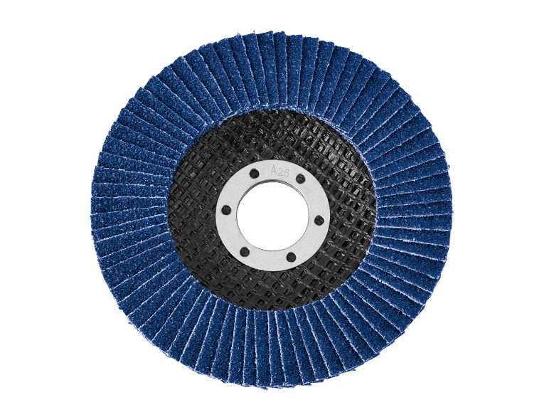 Disque à lamelles bleu avec centre métallique et marquage A26