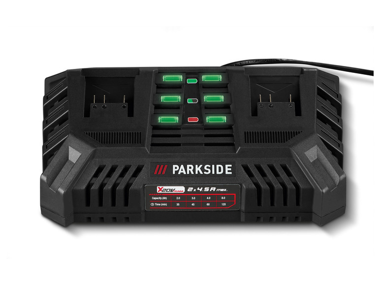 Aller en mode plein écran : PARKSIDE® Chargeur de batterie double PDSLG 20 B, 2 x 4,5 A, 20 V - Image 1