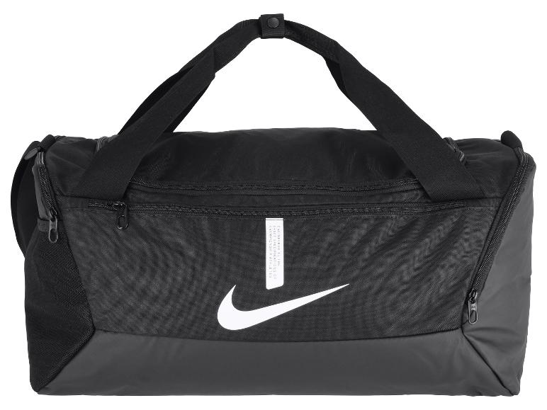 Sac de sport noir avec logo blanc et texte
