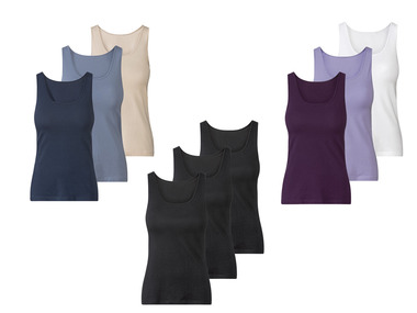 esmara® Lot de 3 débardeurs femme
